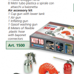 KIT ACCESSORI COMPRESSORE COSPET