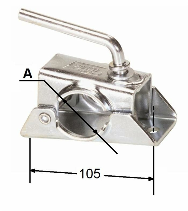 Morsetto di fissaggio regolabile Ø48MM AMA