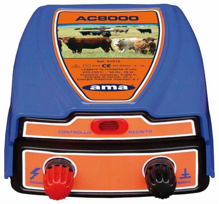 Elettrificatore ranch bestiame AC8000 230V KM.2,0 AMA