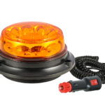 Lampeggiante a LED 12-24 V base magnetica con 8 led AMA 55402 