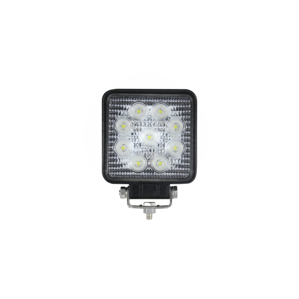 68053 - Faro lavoro a LED quadrato 10-110V DC, 27W, 2160LM.